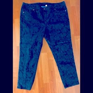 Simply Vera floral print ankle pants